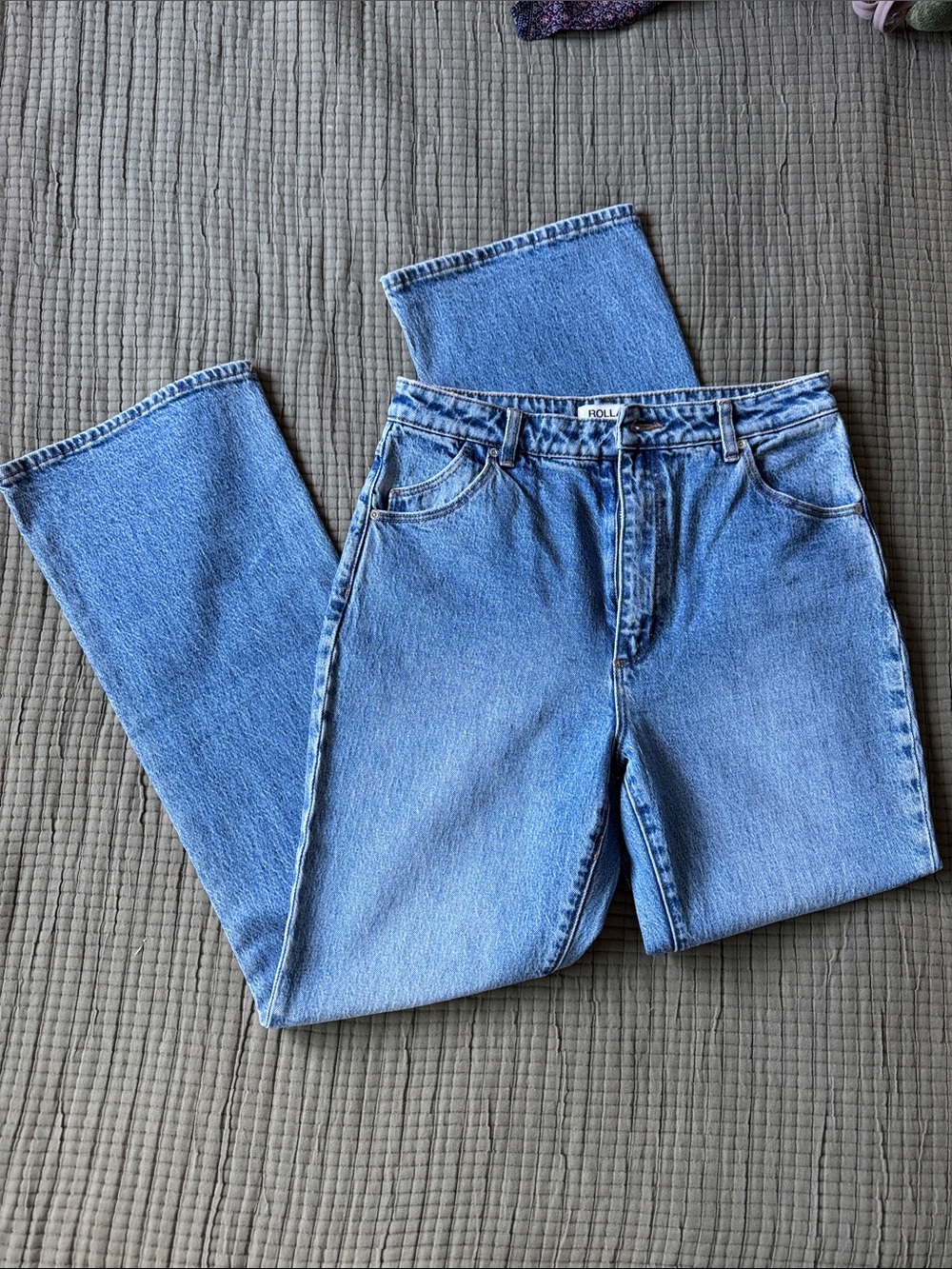 ROLLA'S Light Blue Men's Straight-Leg Jeans